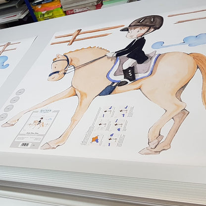 Cavalador de vinil decorativo infantil