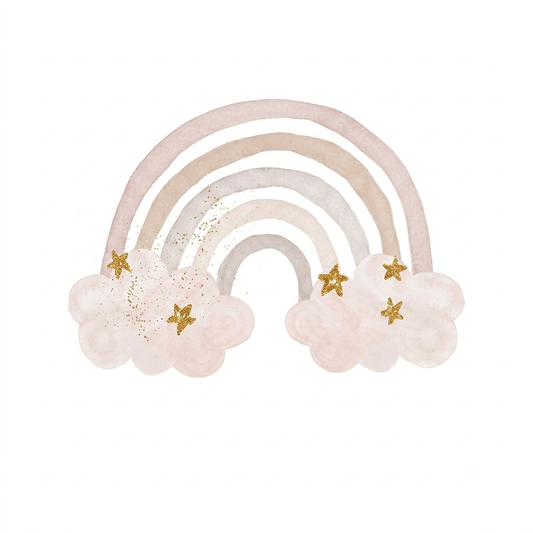 VINILO INFANTIL Reposicionable ARCOIRIS ROSA