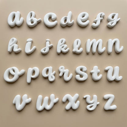 LETRAS CURSIVA BURBUJA | PINTADAS A MANO