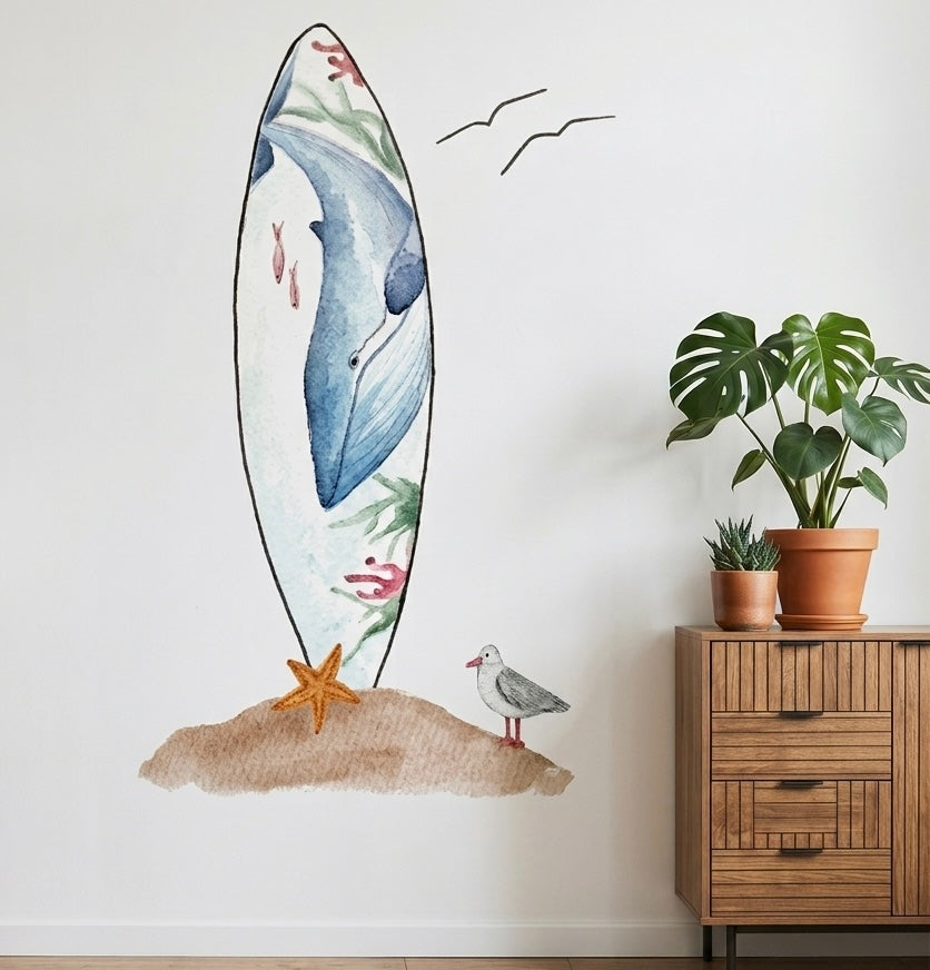 Vinilo Decorativo SURF Ballena