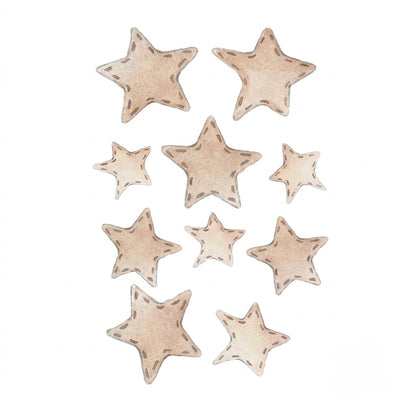 Pack de 10 Vinilos Decorativos (Estrellas) | Sueños de Cigüeña