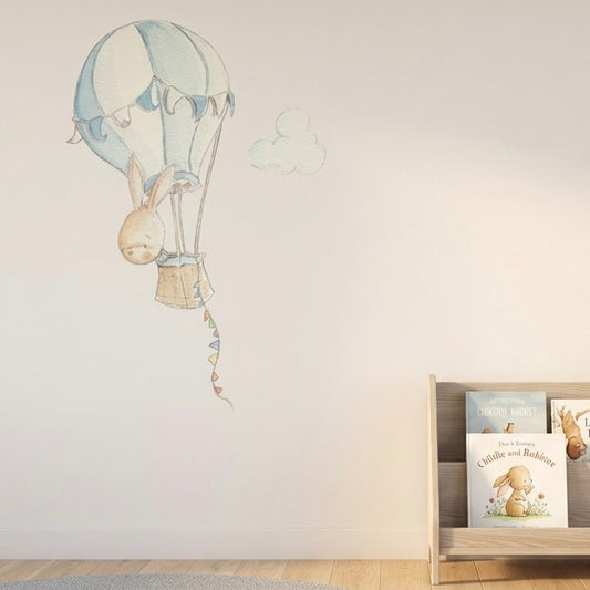 Children's Decorative Vinyl RABBIT IN BALLOON