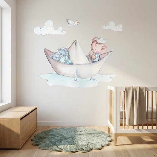 Children's Decorative Vinyl PAPER BOAT