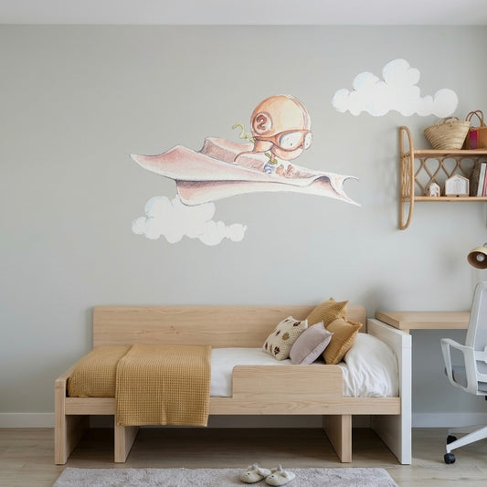 Avão decorativo de vinil decorativo infantil