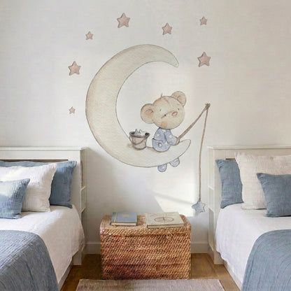 Vinil decorativo infantil na lua