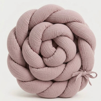 TRENZA PROTECTORA CAPAZO de COCHECITO | Muselina Rosa