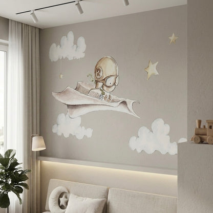 Vinilo Decorativo Infantil AVION DE PAPEL