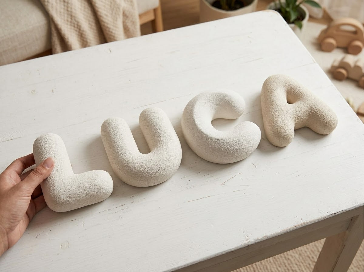 LETRAS TEXTURA 15cm | PINTADAS A MANO