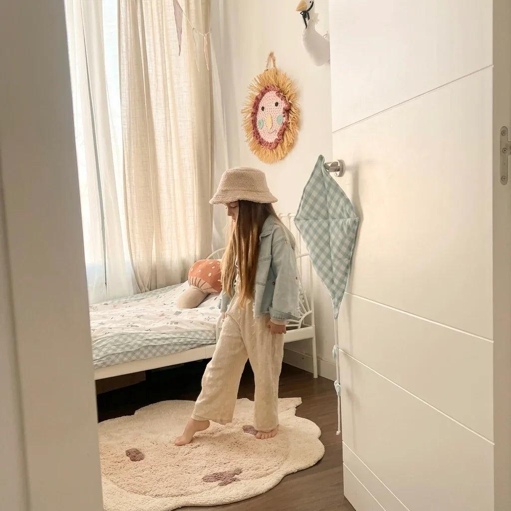 LOLHO Alfombra infantil Oveja Lavable en lavadora