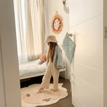 LOLHO Alfombra infantil Oveja Lavable en lavadora