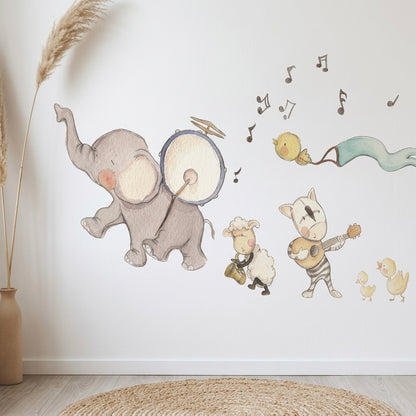 VINILO INFANTIL I BANDA MUSICAL ELEFANTE