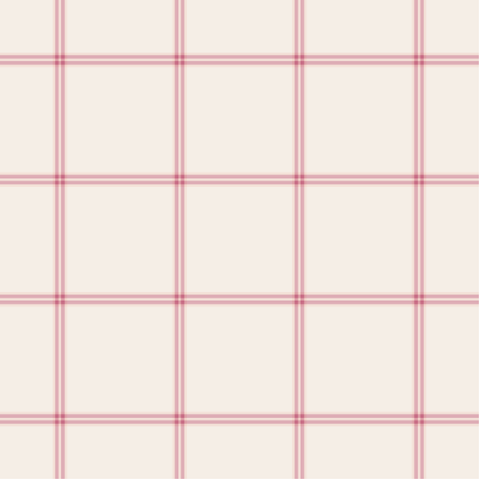 Papel pintado infantil Cuadrícula Fina Roja cuadro grande
