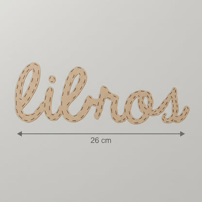 Vinilo Adhesivo Infantil de Ordenación (Libros) - Sueños de Cigüeña