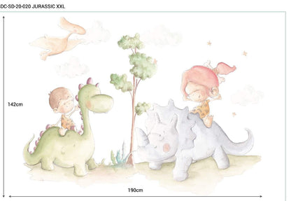 Vinilo Decorativo Infantil Dinosaurio JURASSIC