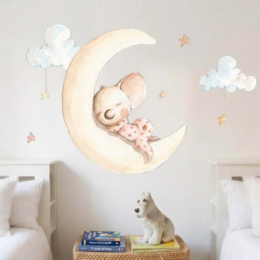 Sonhos de vinil decorativos infantis na lua