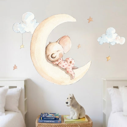 Sonhos de vinil decorativos infantis na lua
