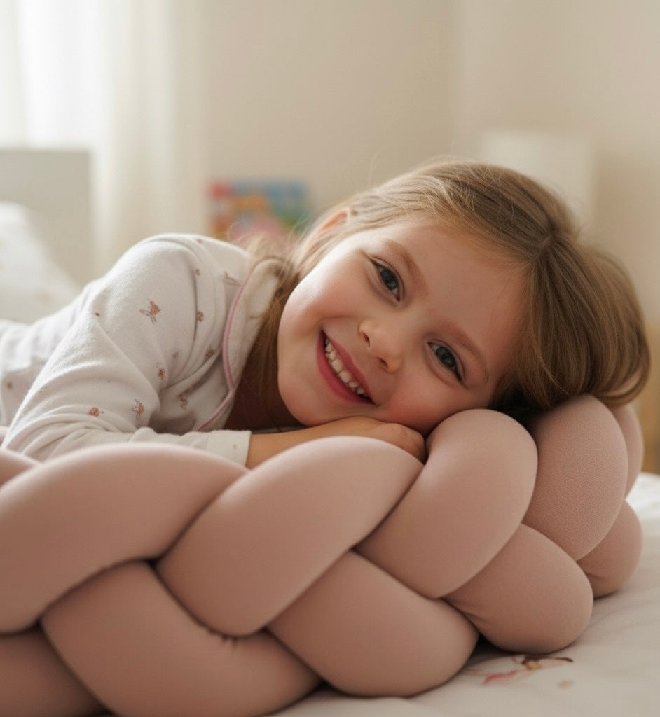 Trenza Protectora Cuna Rosa 180cm para Mayor Seguridad y Estilo