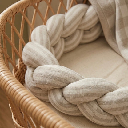 TRENZA PROTECTORA CUNA & CAMA | Lino Raya Natural