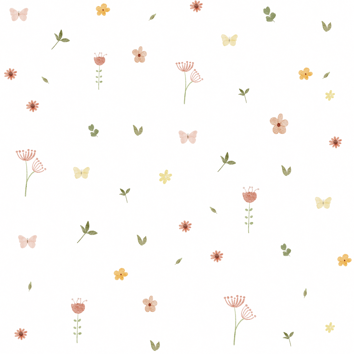Cuadro Blanco con Inicial Burbuja | Flowers Primavera Liberty