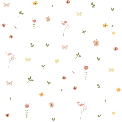 Cuadro Blanco con Inicial Burbuja | Flowers Primavera Liberty