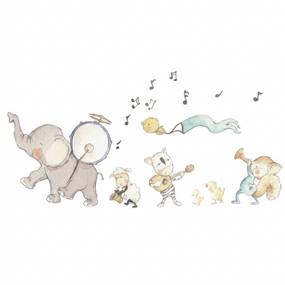 VINILO INFANTIL I BANDA MUSICAL ELEFANTE
