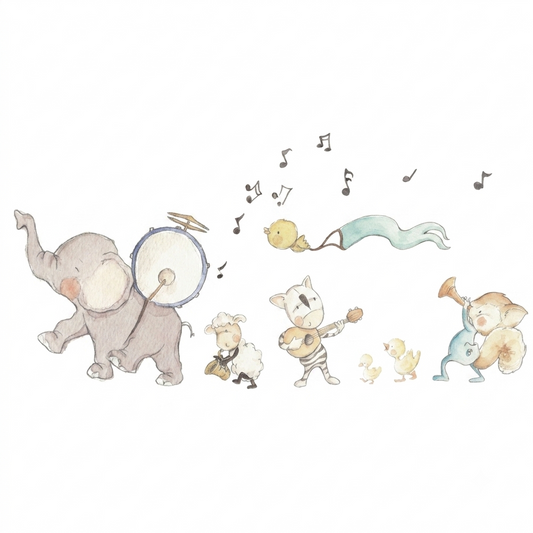 VINILO INFANTIL I BANDA MUSICAL ELEFANTE