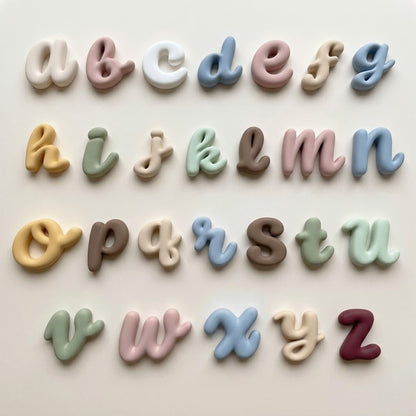 LETRAS CURSIVA BURBUJA | PINTADAS A MANO