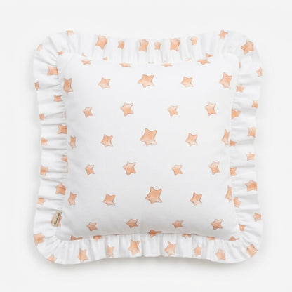 Cojín Decorativo Volantes Estrellas - Artesanal