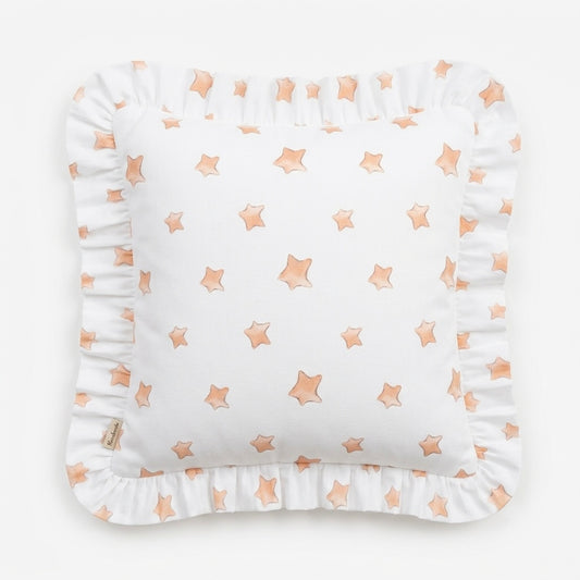 Cojín Decorativo Volantes Estrellas - Artesanal