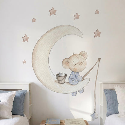 Vinil decorativo infantil na lua