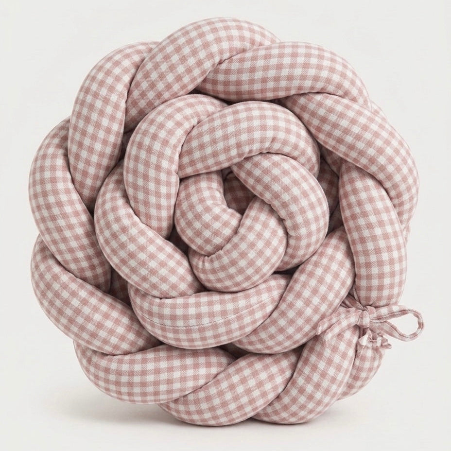 TRENZA PROTECTORA CUNA & CAMA | Vichy Rosa