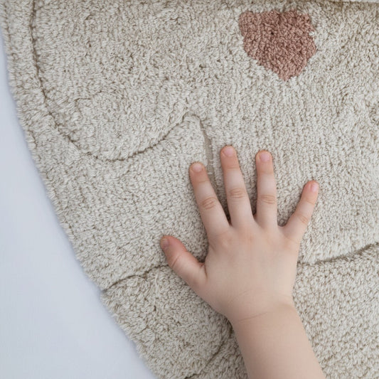 Alfombra infantil lavable GENTLE FLORA Redonda 140cm