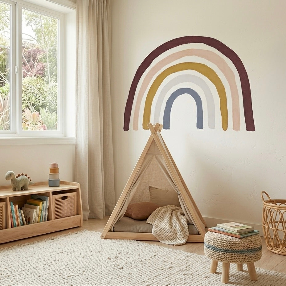 Vinil decorativo para crianças arco -íris