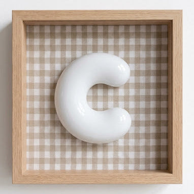 Cuadro de Madera personalizado con Letra Inicial