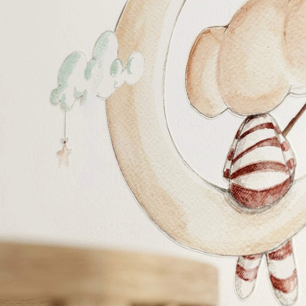 VINILO INFANTIL I OSITO PESCANDO SUEÑOS