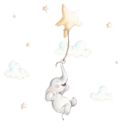 Decorative Vinyl for Children HAPPY LITTLE ELEPHANT