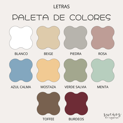 Cuadro de Madera personalizado con Letra Inicial