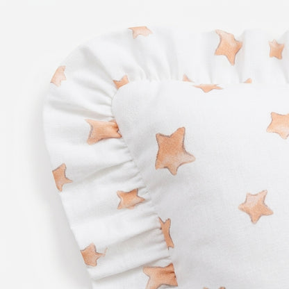 Cojín Decorativo Volantes Estrellas - Artesanal