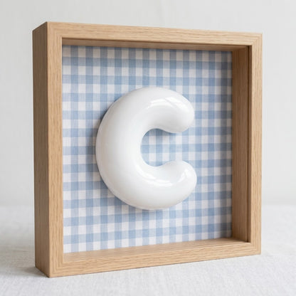 Cuadro de Madera personalizado con Letra Inicial