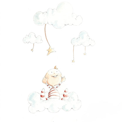 VINILO INFANTIL I LLUVIA DE ESTRELLAS