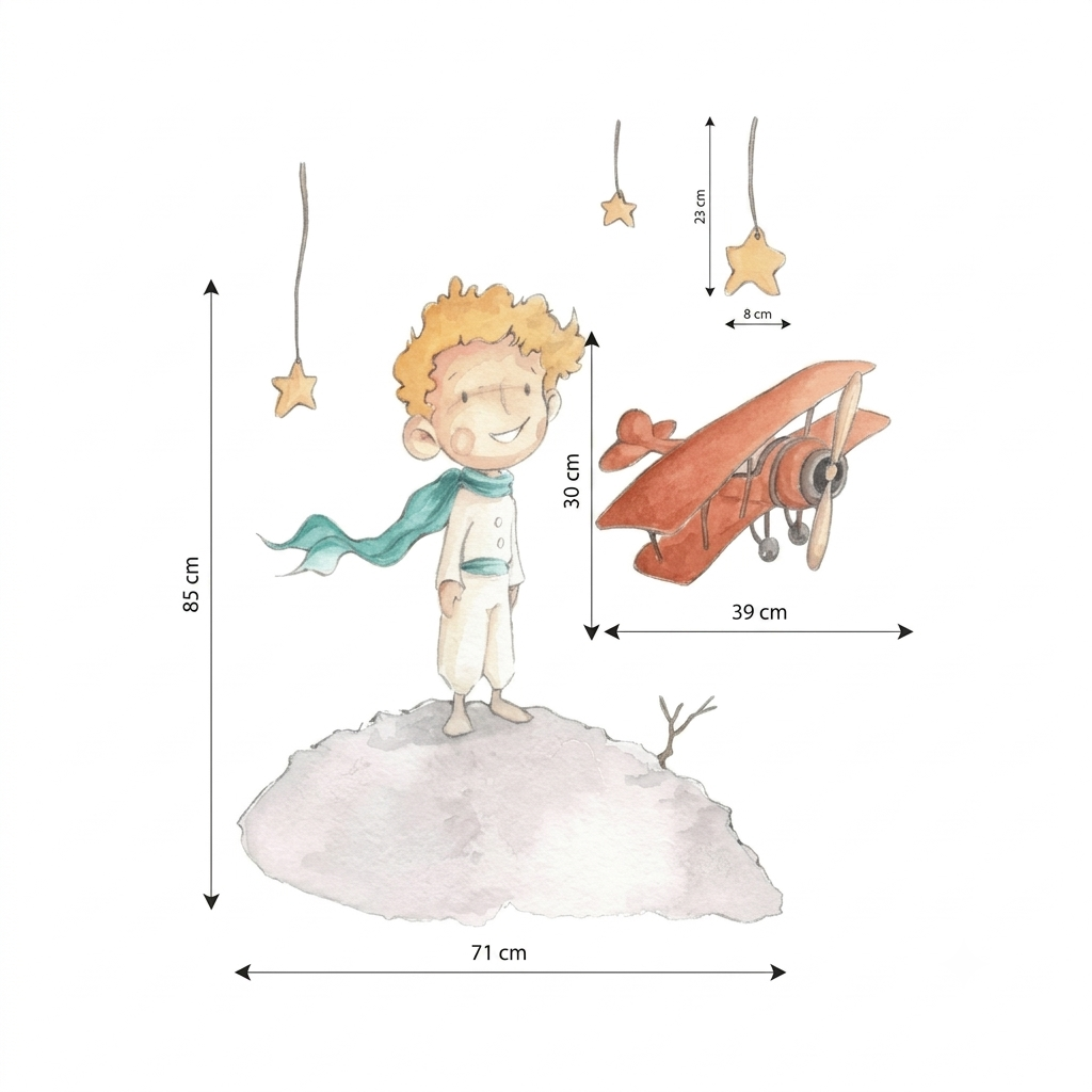 Vinil decorativo infantil Little Prince