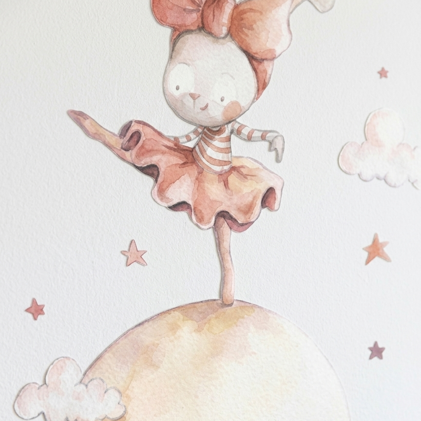 VINILO INFANTIL I BAILANDO EN LA LUNA