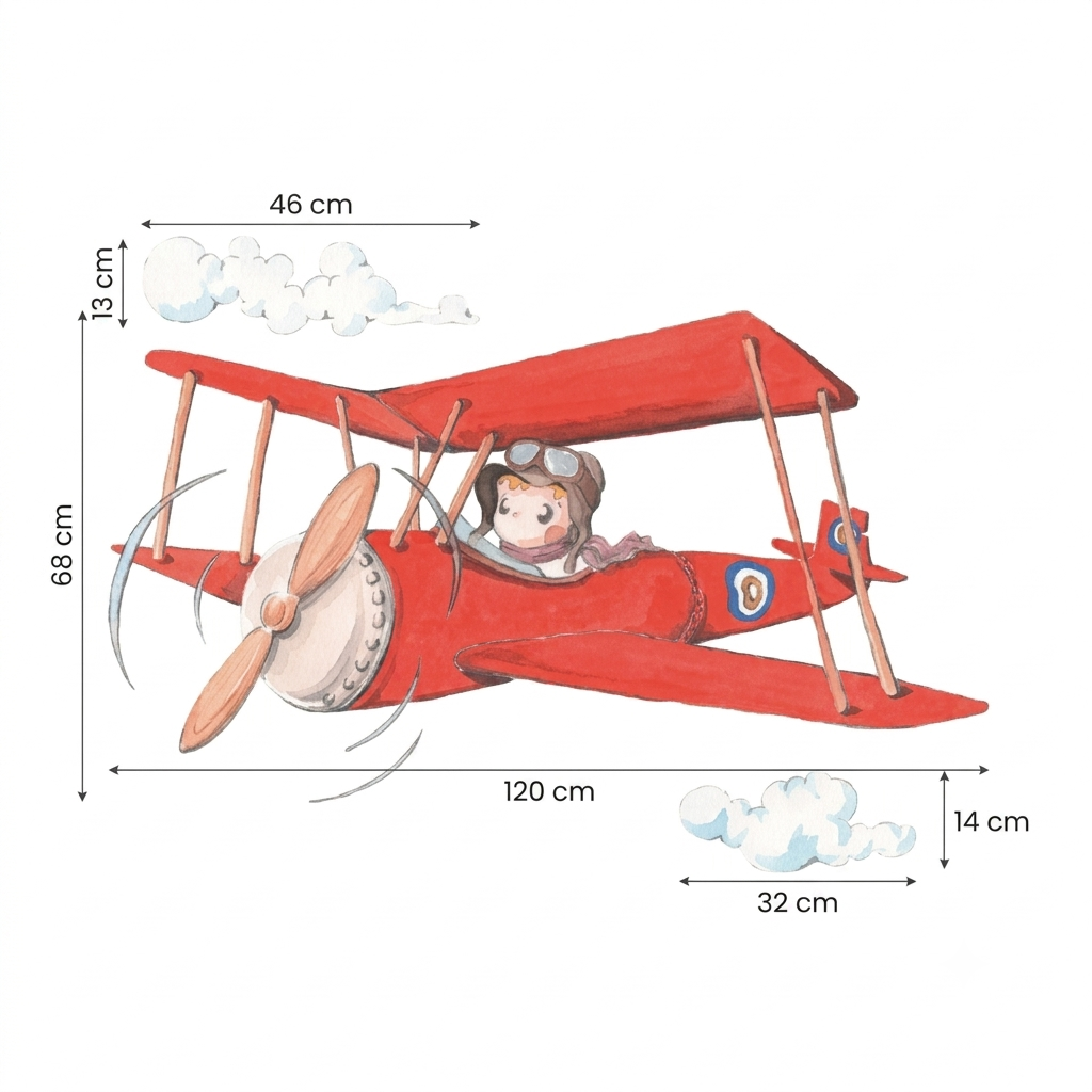Children's Decorative Vinyl PEPO THE AVIATOR