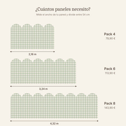 Packs de 4, 6 y 8 paneles de cenefa de arco