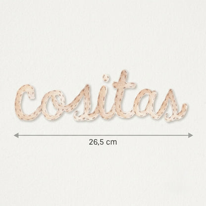 Vinilo Adhesivo Infantil de Ordenación (Cositas) - Sueños de Cigüeña