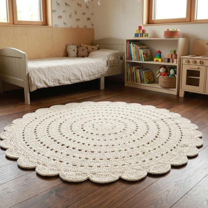 Alfombra Infantil Crochet I ALMA ECRU