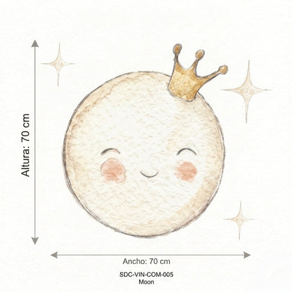 VINILO INFANTIL"Small" MOON I LUNA