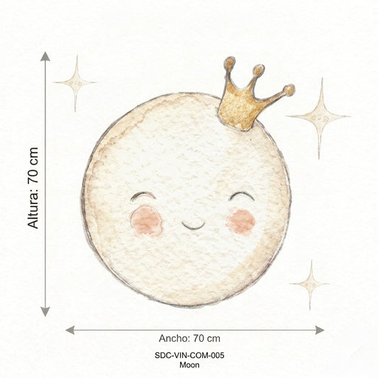 VINILO INFANTIL"Small" MOON I LUNA