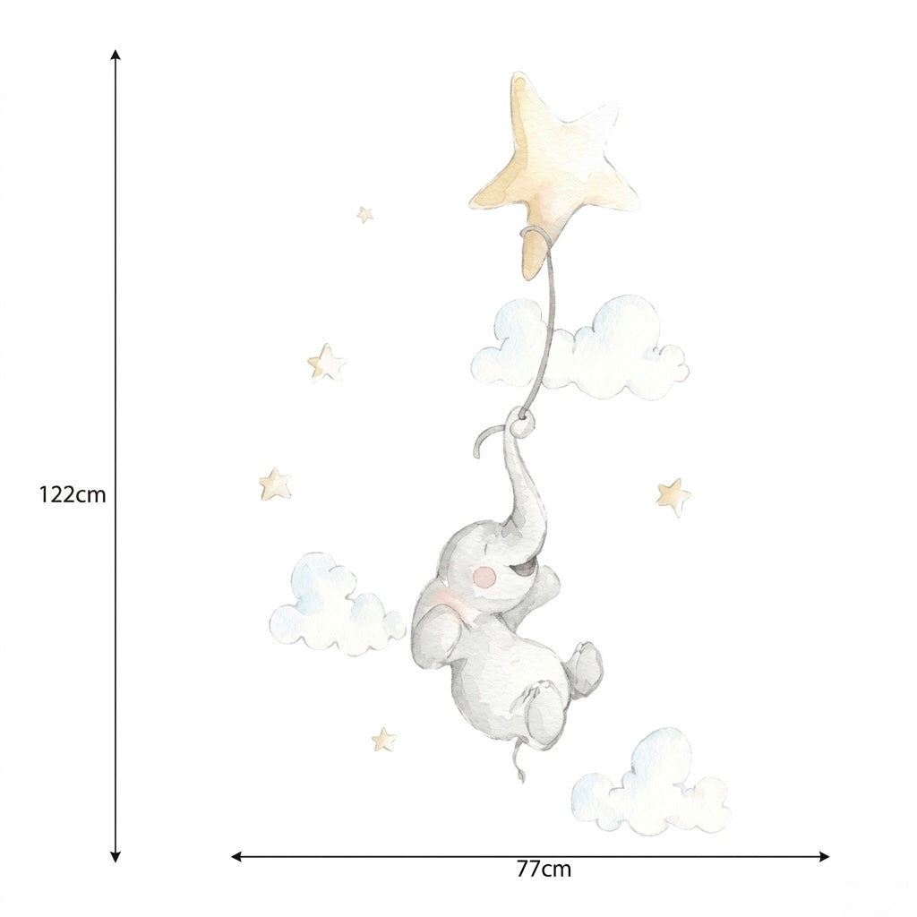 Decorative Vinyl for Children HAPPY LITTLE ELEPHANT