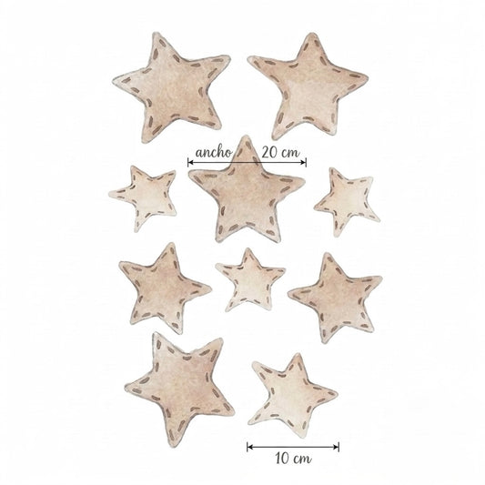 VINILO INFANTIL Pack de 10 (Estrellas)